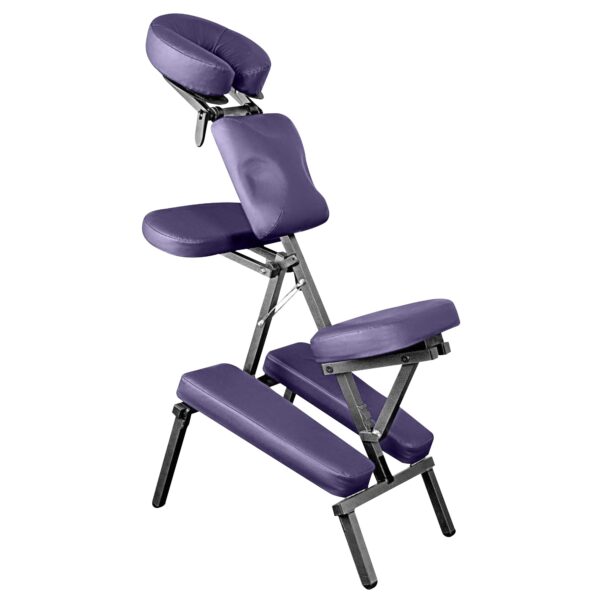 NRG Grasshopper - Silla de masaje portátil – Asiento totalmente ajustable, almohadilla para el pecho, cuna de cabeza y s