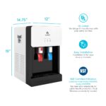 Dispensador de Agua de Mesa Avalon A8CTBOTTLELESSWHT Sin Garrafón Frío y Caliente con Filtro Certificado Blanco
