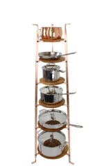 Soporte para utensilios de cocina gourmet Enclume CWS6KD SCP 6 niveles cobre cepillado sin ensamble