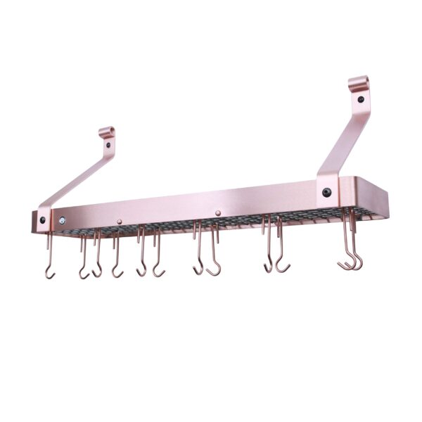 Repisa de pared para utensilios Enclume PR8B-30 SCP cobre cepillado 30 pulgadas acero forjado