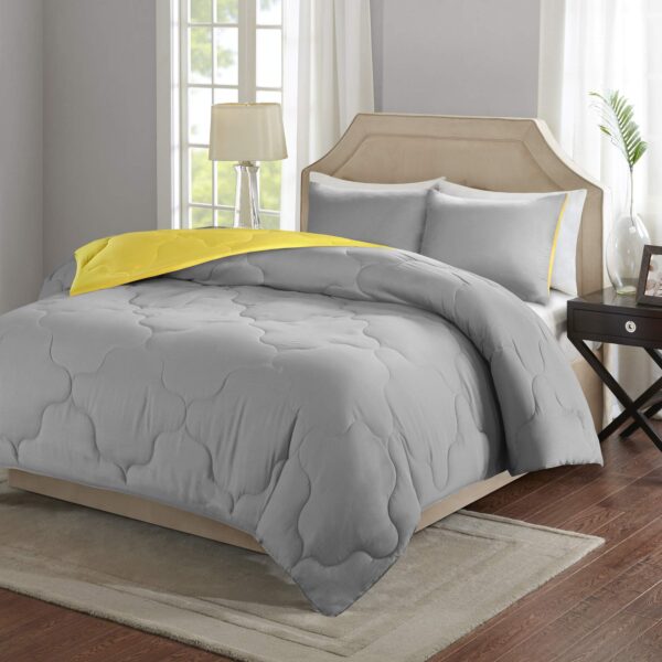 Juego de edredón reversible Comfort Spaces Vixie E&E Co. Ltd DBA JLA Home CS10-0255 diseño geométrico ropa de cama alter