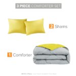 Juego de edredón reversible Comfort Spaces Vixie E&E Co. Ltd DBA JLA Home CS10-0255 diseño geométrico ropa de cama alter