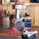 Weston Pro Series Picadora Eléctrica de Carne, Grado Comercial, 750 Vatios, 1 HP, 9 libras por Minuto, Acero Inoxidable