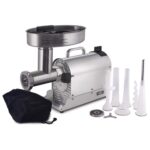 Weston Pro Series Picadora Eléctrica de Carne, Grado Comercial, 750 Vatios, 1 HP, 9 libras por Minuto, Acero Inoxidable