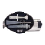 Weston Pro Series Picadora Eléctrica de Carne, Grado Comercial, 750 Vatios, 1 HP, 9 libras por Minuto, Acero Inoxidable