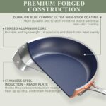 Batería de cocina antiadherente Nuwave Ceramic Nonstick Cookware Set copper de cerámica libre de PFAS apta para inducció
