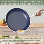 Batería de cocina antiadherente Nuwave Ceramic Nonstick Cookware Set copper de cerámica libre de PFAS apta para inducció