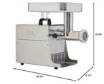 Molinillo de carne eléctrico Big Bite de acero inoxidable, marca LEM Products
