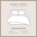 Juego de edredón algodón reversible cuadros estampado oso alce lodge HiEnd Accents QL1888-KG-OC 3 piezas King