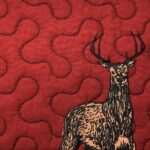 Juego de edredón algodón reversible cuadros estampado oso alce lodge HiEnd Accents QL1888-KG-OC 3 piezas King