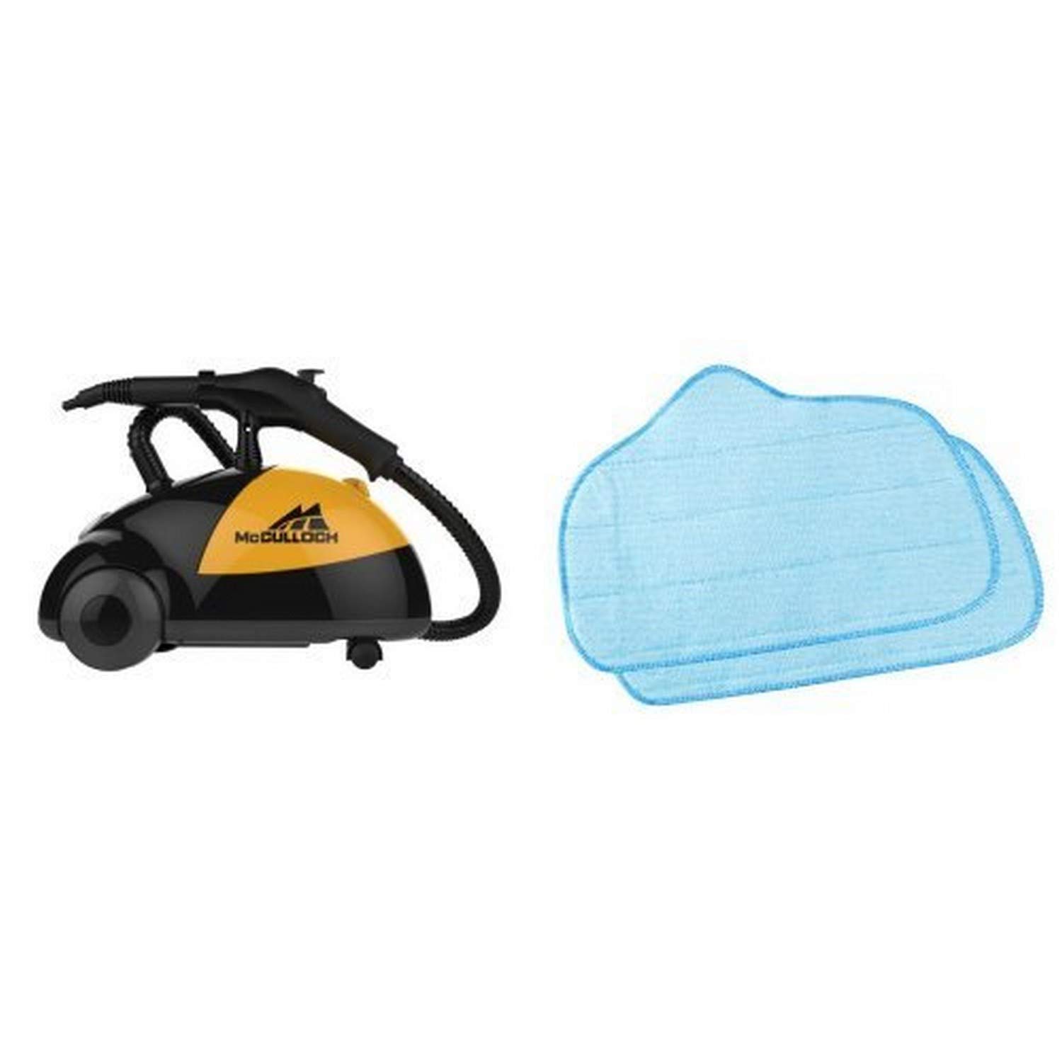 Version 1.0.0 Limpiador a vapor McCulloch MC1275 con almohadillas microfibra de repuesto Steamfast SF-275 SF-370 paquete de 2 para pis