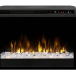 Dimplex Caja de fuego eléctrica Multi-Fire XHD de 26 pulgadas con brasas acrílicas - Negro, XHD26G