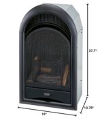Inserto de Chimenea de Gas ProCom PCS100T 10000 BTU Doble Combustible Gas Natural o Propano 4 Troncos Termostato Sin Ven