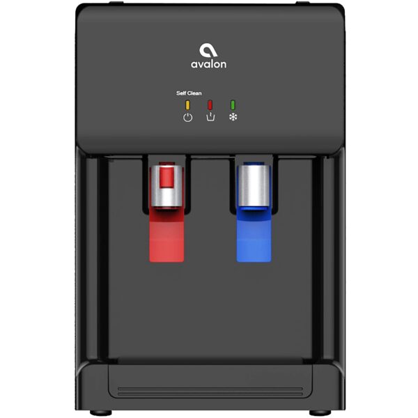 Dispensador despachador de agua de mesa sin garrafón Avalon A8CTBOTTLELESSBLK con autolimpieza agua caliente y fría filt