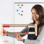 hand2mind Juego de demostración de 20 cuentas Rekenrek para aula, ábaco para niños, matemáticas manipulativas de matemát