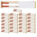 hand2mind Juego de 20 cuentas de madera de ábaco Rekenrek, ábaco de colores para matemáticas de niños, manipuladores de