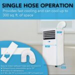 Aire acondicionado portátil Whynter ARC-102CS 10000 BTU con deshumidificador y ventilador cobertura 300 pies cuadrados b