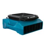 Soplador de aire para secado de alfombras XPOWER PL-700A 1050 CFM 1/3 HP bajo perfil con GFCI integrado y medidor de hor