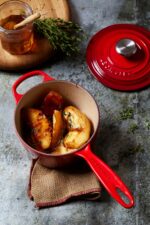 Cacerola Cocotte de hierro fundido esmaltado Le Creuset LS2518 1867SS 2.25 cuartos color cereza