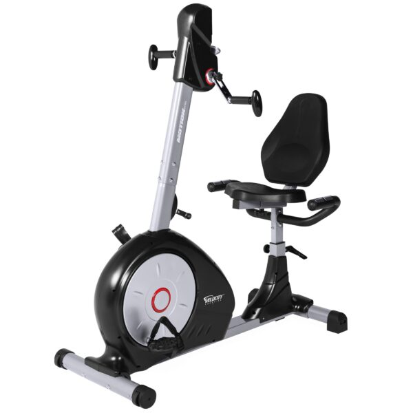 Bicicleta Reclinada Movimiento Dual Velocity Exercise CHB-RGK862B volante 11 lbs 8 niveles tension acero