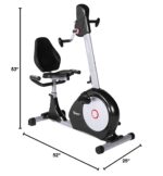 Bicicleta Reclinada Movimiento Dual Velocity Exercise CHB-RGK862B volante 11 lbs 8 niveles tension acero