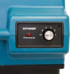 Purificador de aire comercial XPOWER X-3580 600 CFM filtracion HEPA 4 etapas 5 velocidades con luz UV azul para uso indu