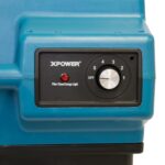 Purificador de aire comercial XPOWER X-3580 600 CFM filtracion HEPA 4 etapas 5 velocidades con luz UV azul para uso indu