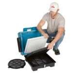 Purificador de aire comercial XPOWER X-3580 600 CFM filtracion HEPA 4 etapas 5 velocidades con luz UV azul para uso indu