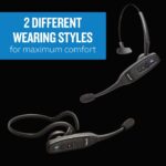 BlueParrott C400-XT – Auriculares Bluetooth con control por voz, sonido líder en la industria con largo alcance inalámbr