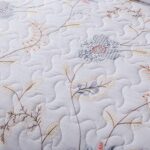 Juego de edredón algodón bordado costero reversible Tache Home Fashion VEJHW-668-T Twin blanco dorado azul cielo