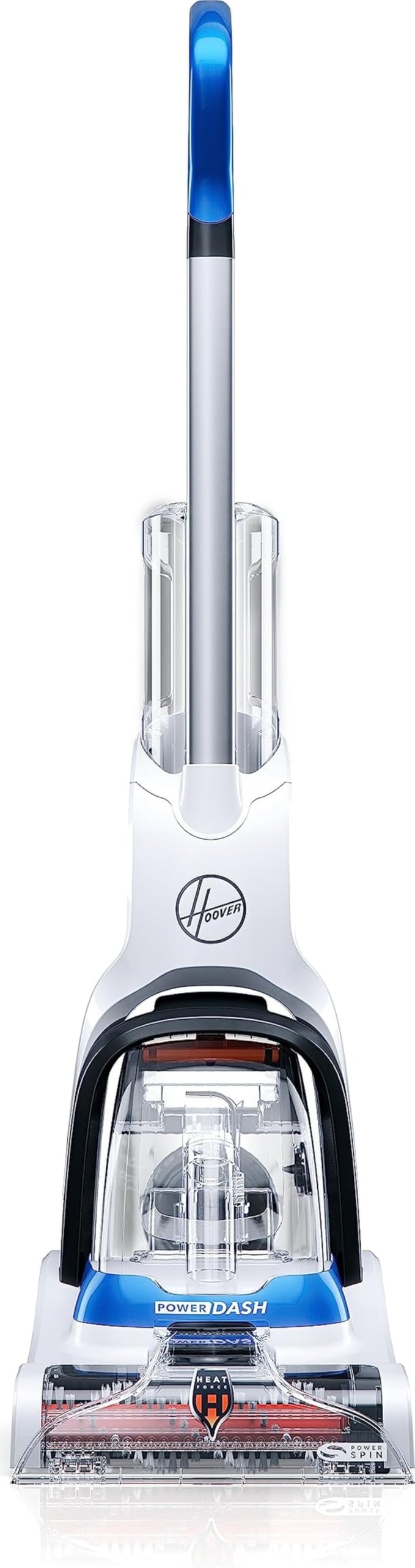 Version 1.0.0 Limpiador de alfombras para mascotas Hoover PowerDash FH50700 compacto y ligero azul con tecnología HeatForce