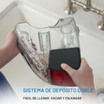 Limpiador de alfombras para mascotas Hoover PowerDash FH50700 compacto y ligero azul con tecnología HeatForce