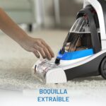 Limpiador de alfombras para mascotas Hoover PowerDash FH50700 compacto y ligero azul con tecnología HeatForce
