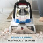 Limpiador de alfombras para mascotas Hoover PowerDash FH50700 compacto y ligero azul con tecnología HeatForce