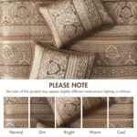 Colcha acolchada reversible Madison Park Bellagio MP13-5319 King 120x118 pulgadas todas las estaciones ligera transpirab