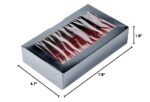 Caja de sushi desechable Restaurantware Sakura Vision RWA0356 papel negro rectangular 8x4.8x1.8 pulgadas tapa integrada