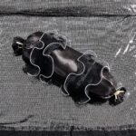 Juego edredón lentejuelas Tache Home Fashion VE1622-K negro plateado con volantes tamaño King 6 piezas