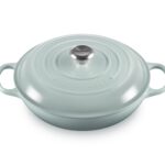 Cacerola de Hierro Fundido Esmaltado Le Creuset Signature LS2532-30717SS 3.3 Litros 3.5 Cuartos Gris Claro Azulado Sea S