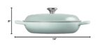 Cacerola de Hierro Fundido Esmaltado Le Creuset Signature LS2532-30717SS 3.3 Litros 3.5 Cuartos Gris Claro Azulado Sea S
