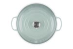 Cacerola de Hierro Fundido Esmaltado Le Creuset Signature LS2532-30717SS 3.3 Litros 3.5 Cuartos Gris Claro Azulado Sea S