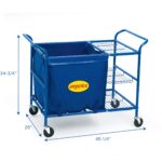 Angeles Carrito de bola rodante, almacenamiento de equipos deportivos de gimnasio, carrito utilitario rodante