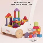 Le Toy Van - Petilou - Caminante de madera para niños pequeños y bebés | Andador educativo de nube arcoíris | Adecuado p