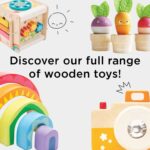 Le Toy Van - Juguete de madera Petilou para niños pequeños | Adecuado para niños o niñas de 1 año +, pequeño