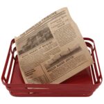 G.E.T. 4-T6000 - Papel de forro para aperitivo/cesta de servir, 7 x 7 pulgadas, Honolulu Newsprint (caja de 2000) GET 4-