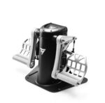 Pedales de timón colgante para simulación de vuelo Thrustmaster TPR 2960809 con sensores magnéticos HallEffect y resiste
