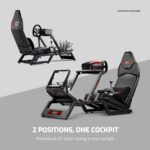 Cockpit simulador de carreras Next Level Racing F-GT NLR-S010 posición dual Formula y GT compatible Thrustmaster Fanatec