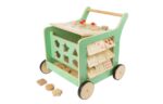Small Foot Wooden Toys - Andador de madera pastel prémium para bebés y centro de juegos ¡Muévete! Diseñado para niños pe