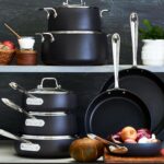 Batería de Cocina Juego de Ollas y Sartenes All Clad Groupe SEB HA1 11644913861 Antiadherente de Anodizado Duro Negro