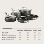 Batería de Cocina Juego de Ollas y Sartenes All Clad Groupe SEB HA1 11644913861 Antiadherente de Anodizado Duro Negro