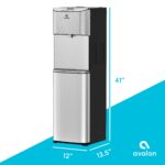Dispensador de agua eléctrico sin garrafón Avalon A13 tres temperaturas reloj digital autolimpieza acero inoxidable